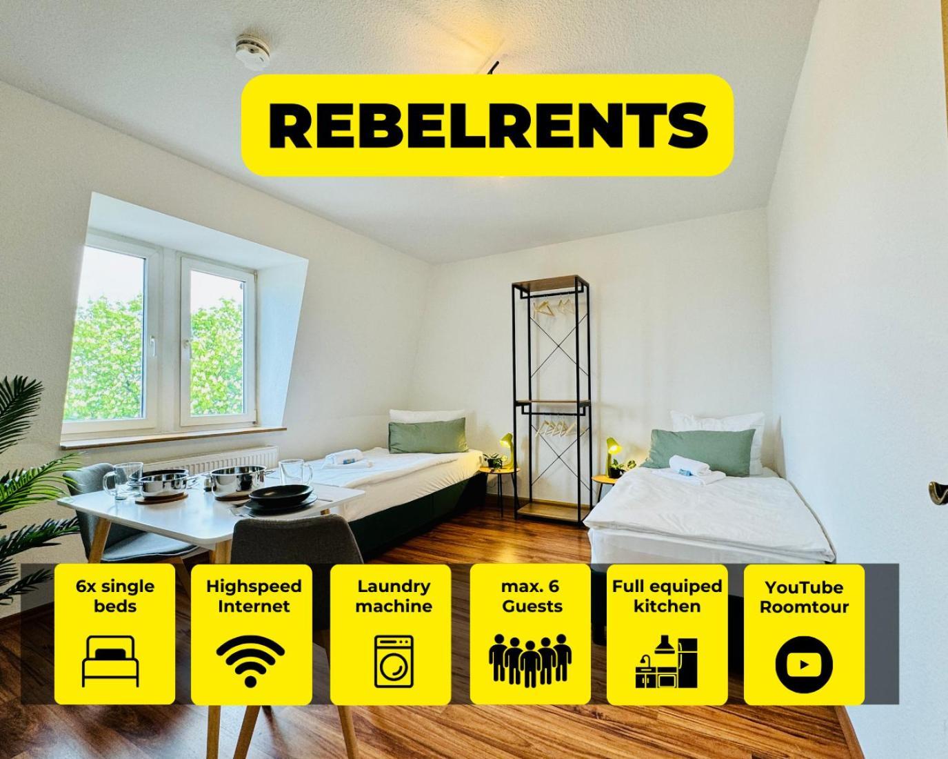 #3 Rebelrents - 6P Apartment, Modern, Stylisch Und Zentral! Zeitz Bagian luar foto